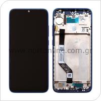 LCD with Middle Plate Xiaomi Redmi Note 7/ Note 7 Pro Blue (Original)