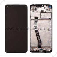 LCD with Touch Screen & Middle Plate Xiaomi Redmi Note 9 Midnight Grey (Original)