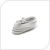 Telephone Extension Cable 7m White (Bulk)