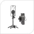 Wireless Selfie Stick & Tripod Blavec Coco Mini P05 Magnetic with Remote Control for Smartphones with Width 60mm to 95mm Black