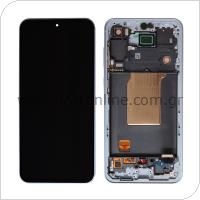 Οθόνη με Touch Screen & Μπροστινή Πρόσοψη Samsung A556B Galaxy A55 5G Μπλε (Original)