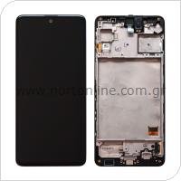 LCD with Touch Screen & Front Cover Samsung M317F Galaxy M31s Black (Original)