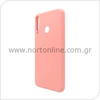 Liquid Silicon inos Huawei P40 Lite E L-Cover Salmon Pink