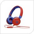 Ενσύρματα Ακουστικά Κεφαλής JBL JR310 Kids Κόκκινο