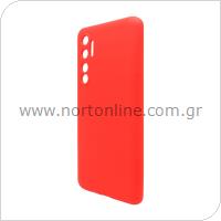 Θήκη Liquid Silicon inos Xiaomi Mi Note 10 Lite L-Cover Κόκκινο