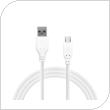 USB 2.0 Cable inos USB A to Micro USB 2m White