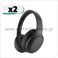 Ασύρματα Ακουστικά Κεφαλής Audeeo AO-ANCHP1 Μαύρο (2 τεμ.)