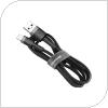 USB 2.0 Cable Baseus Cafule USB A to Lightning 2.4A 1m Black-Grey