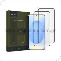 Tempered Glass Full Face Hofi Pro+ Samsung Galaxy S25 Plus 5G Μαύρο (2 τεμ.)