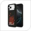 Θήκη Σιλικόνης Karl Lagerfeld Magsafe Apple iPhone 17 Pro Max Heart Sign Logo Μαύρο