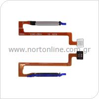 Flex Cable with Fingerprint Sensor Xiaomi Redmi Note 12 5G White (OEM)