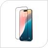 Tempered Glass Full Face Entire View Devia Apple iPhone 16 Pro Star Μαύρο (1 τεμ.)