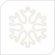 Neon LED Forever Light FLNE20 CHRISTMAS SNOWFLAKE (USB/Μπαταρίας & On/Off) Λευκό