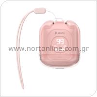 True Wireless Bluetooth Earphones Devia M6 EM406 Smart Pink
