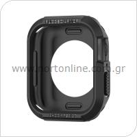 Soft TPU Case Spigen Rugged Armor Apple Watch 4/ 5/ 6/ 7/ 8/ SE (44mm) Black