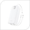 Φορτιστής Ανάγκης Foneng PX108 22.5W 30000mAh με 3 Ενσωματωμένα Καλώδια Λευκό