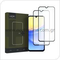 Tempered Glass Full Face Hofi Premium Pro+ Samsung A155F Galaxy A15/ A156B Galaxy A15 5G/ A256B Galaxy A25 5G Μαύρο (2 τεμ.)