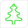 Neon LED Forever Light FLNE16 CHRISTMAS TREE (USB/Μπαταρίας & On/Off) Πράσινο