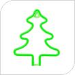 Neon LED Forever Light FLNE16 CHRISTMAS TREE (USB/Μπαταρίας & On/Off) Πράσινο