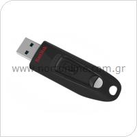 USB 3.2 Flash Disk SanDisk Ultra USB A 32GB 130MB/s Μαύρο