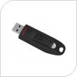 USB 3.2 Flash Disk SanDisk Ultra USB A 32GB 130MB/s Μαύρο