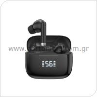 True Wireless Bluetooth Earphones Foneng BL159 with Digital Display Black