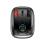 Car Fast Charger + Bluetooth MP3 + FM Baseus S-13 T-Type with Triple Output 2x USB A & USB C QC Black