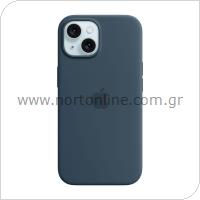 Silicon Case with MagSafe Apple MT0N3 iPhone 15 Storm Blue