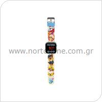 Ψηφιακό Ρολόι Χειρός με Οθόνη LED Kids Licensing PW19961 Paw Patrol Μπεζ-Πολύχρωμο