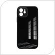 Θήκη TPU & Glass inos Apple iPhone 12 CamGuard Μαύρο