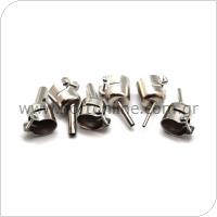 Set Bent Curved Angle Hot Air Gun Nozzle with Short Nozzle for Use Under Microscope (6 pcs)
