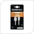 USB 2.0 Cable Duracell USB A to MFI Lightning 1m White