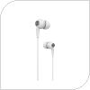 Hands Free Stereo Devia EL064 3.5mm Kintone White