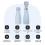 Smart Bottle-Thermos UV Noerden LIZ Stainless 350ml Blue + White (Easter24)