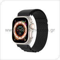 Λουράκι Dux Ducis Sport Nylon Woven Bracelet Apple Watch (42/ 44/ 45/ 49mm) Μαύρο