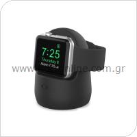 Βάση Φόρτισης Premium Silicone Ahastyle PT63 Apple Watch Σκούρο Γκρι