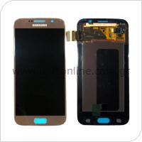 LCD with Touch Screen Samsung G920 Galaxy S6 Gold (Original)