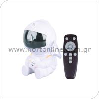 Προβολέας Φορητός - Φωτιστικό GSC Astronaut Star Projection Light LED Λευκό