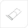 Sim & SD Card Holder Samsung G770F Galaxy S10 Lite White (Original)