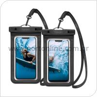 Universal Αδιάβροχη Θήκη Spigen A601 για Smartphones έως 6.9'' Μαύρο (2 τεμ.)