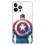 Soft TPU Case Marvel Captain America 002 Apple iPhone 15 Pro Partial Print Transparent