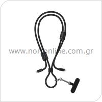 USB 2.0 Cable Woven Adjustable Lanyard Devia EC429 USB C to Lightning PD 27W 1.6m Cable Pro5 Black