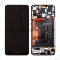LCD with Middle Plate & Battery Huawei P30 Lite New Edition (2020) Midnight Black (Original)