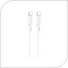 USB 2.0 Cable Foneng X120 Silicone USB C to USB C 100W 1m White