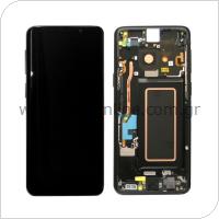LCD with Touch Screen & Front Cover Samsung G960F Galaxy S9 Black (Original)