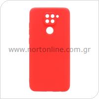 Θήκη Soft TPU inos Xiaomi Redmi Note 9 S-Cover Κόκκινο