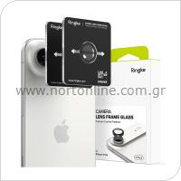 Tempered Glass Ringke Lens Frame για Τζαμάκι Κάμερας Apple iPhone 17 Air Μαύρο (2 τεμ)