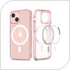 Θήκη TPU & PC Spigen Ultra Hybrid Mag Magsafe Apple iPhone 13 Διάφανο-Ροζ
