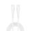 Travel Fast Charger inos with Dual Output USB A & USB C GaN PD QC 3.0 45W & USB C Cable 1m White