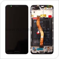 LCD with Middle Plate and Battery Honor View 10 Black (Original)